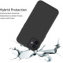 Husa protectie pentru iPhone 12 Mini , ultra slim din silicon Negru,silk touch, interior din catifea