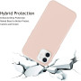 Husa protectie pentru iPhone 12 Mini , ultra slim din silicon Roz,silk touch, interior din catifea