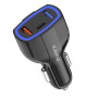 Incarcator Auto Fast Charge Kakusiga KSC-485 20W QC3.0 2USB-A + Tip-C, Negru