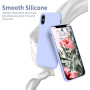 Husa protectie pentru iPhone X, ultra slim din silicon Albastru deschis,silk touch, interior din catifea