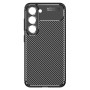 Husa de protectie din Silicon Carbon Autofocus pentru Samsung Galaxy S24 Negru