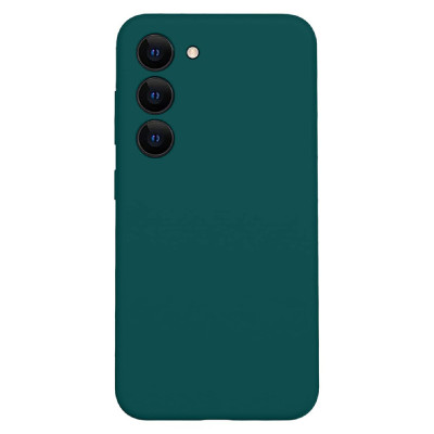 Husa de protectie din Silicon cu Microfibra la interior compatibila Samsung Galaxy A15, Verde inchis