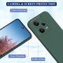 Husa de protectie din Silicon cu Microfibra la interior compatibila Xiaomi Redmi Note 12 Pro 5G, Verde inchis