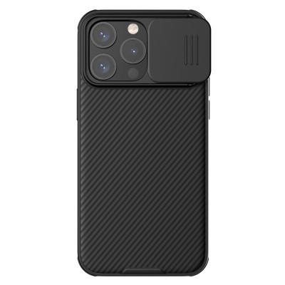 Husa Protectie Nillkin Camshield Pro Series pentru iPhone 15, Negru