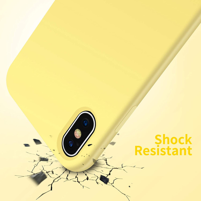 Husa Silk Touck Galben Apple iPhone XS q5