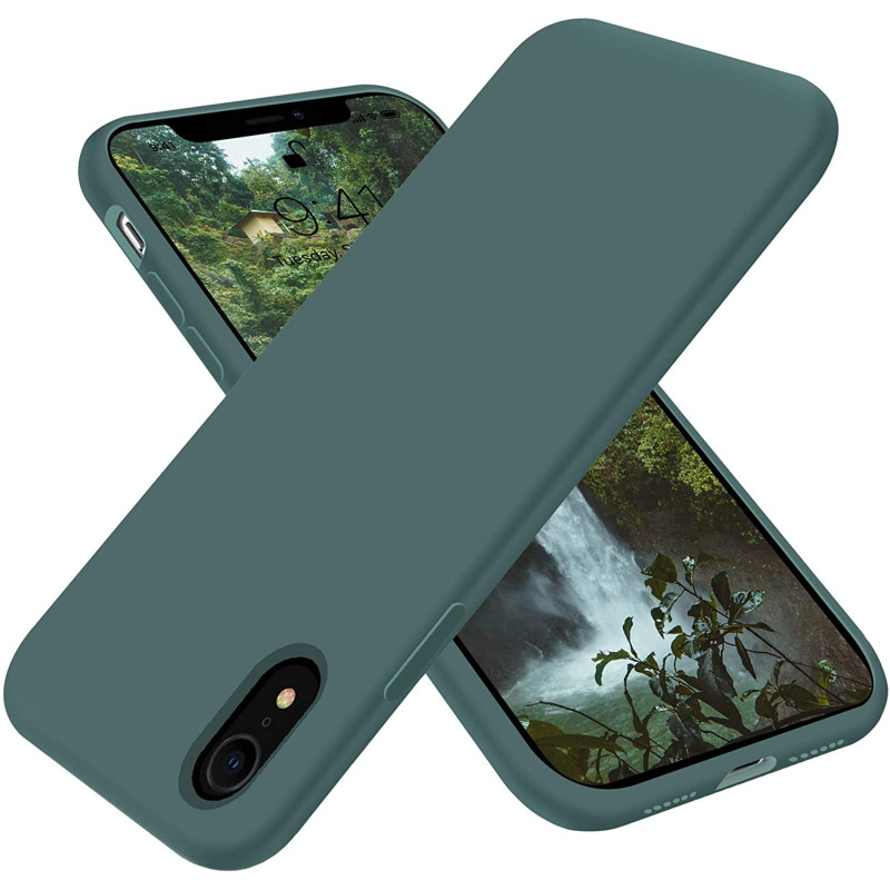 Husa Silk Touck Verde inchis Apple iPhone XR py