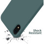 Husa protectie pentru iPhone Xr, ultra slim din silicon Verde inchis,silk touch, interior din catifea