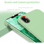 Husa protectie pentru iPhone Xr, ultra slim din silicon Verde deschis,silk touch, interior din catifea