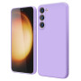 Husa de protectie din Silicon cu Microfibra la interior compatibila Samsung Galaxy S24 Plus, Lilac