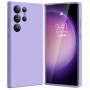 Husa de protectie din Silicon cu Microfibra la interior compatibila Samsung Galaxy S24 Ultra, Lilac