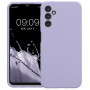 Husa de protectie din Silicon cu Microfibra la interior compatibila Samsung Galaxy A05S, Lilac