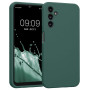 Husa de protectie din Silicon cu Microfibra la interior compatibila Samsung Galaxy A05S, Verde inchis