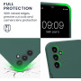 Husa de protectie din Silicon cu Microfibra la interior compatibila Samsung Galaxy A05S, Verde inchis