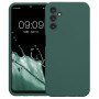 Husa de protectie din Silicon cu Microfibra la interior compatibila Samsung Galaxy A05S, Verde inchis