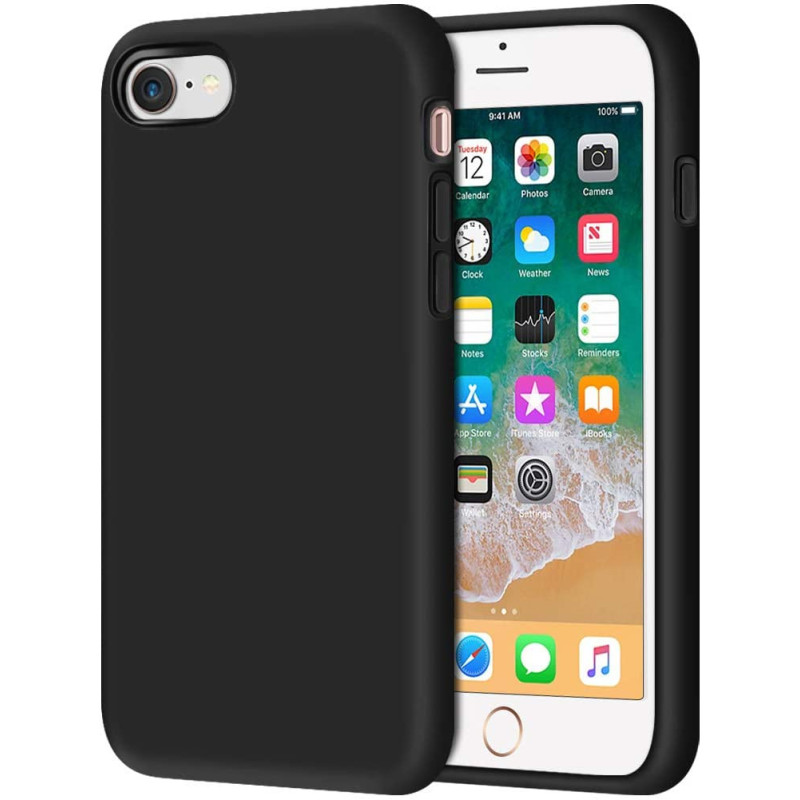 Husa Silk Touck Negru Apple iPhone SE 2020 qc