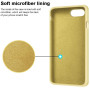 Husa protectie pentru iPhone SE 2020 ultra slim din silicon Galben,silk touch, interior din catifea