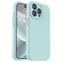 Husa de protectie din silicon pentru Apple iPhone 7, SoftTouch, interior microfibra, Verde Menta