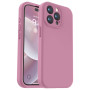 Husa de protectie din silicon pentru Apple iPhone 7, SoftTouch, interior microfibra, Mov Lilac