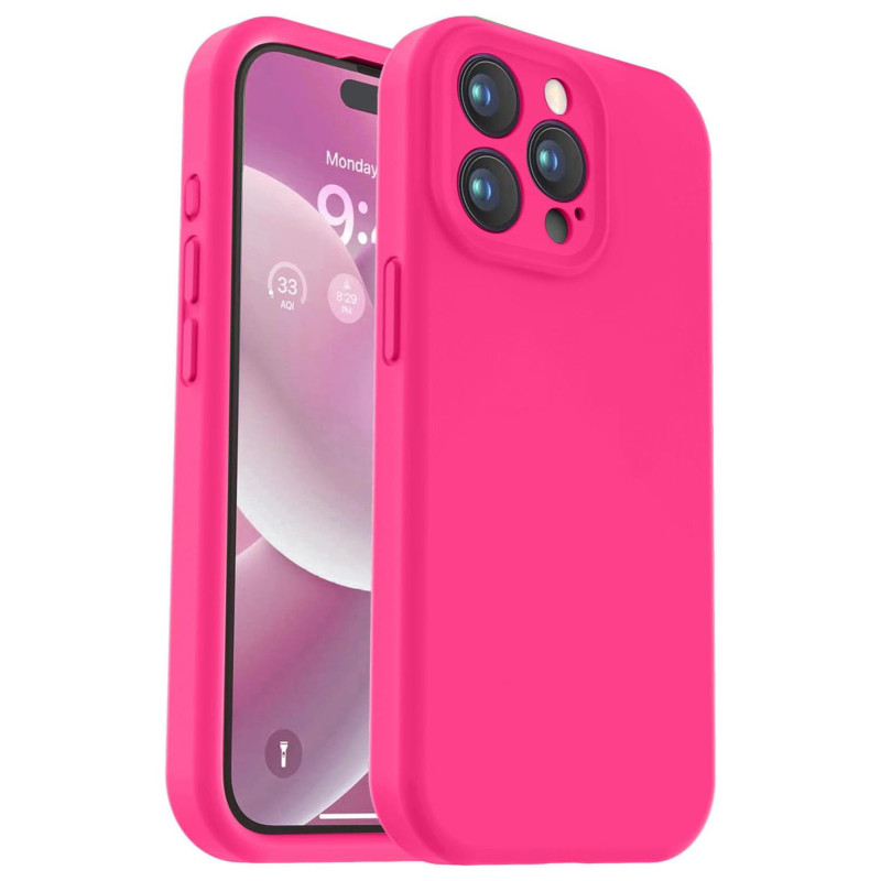 Husa SoftTouch Roz Neon Apple iPhone 8 Plus 2tv