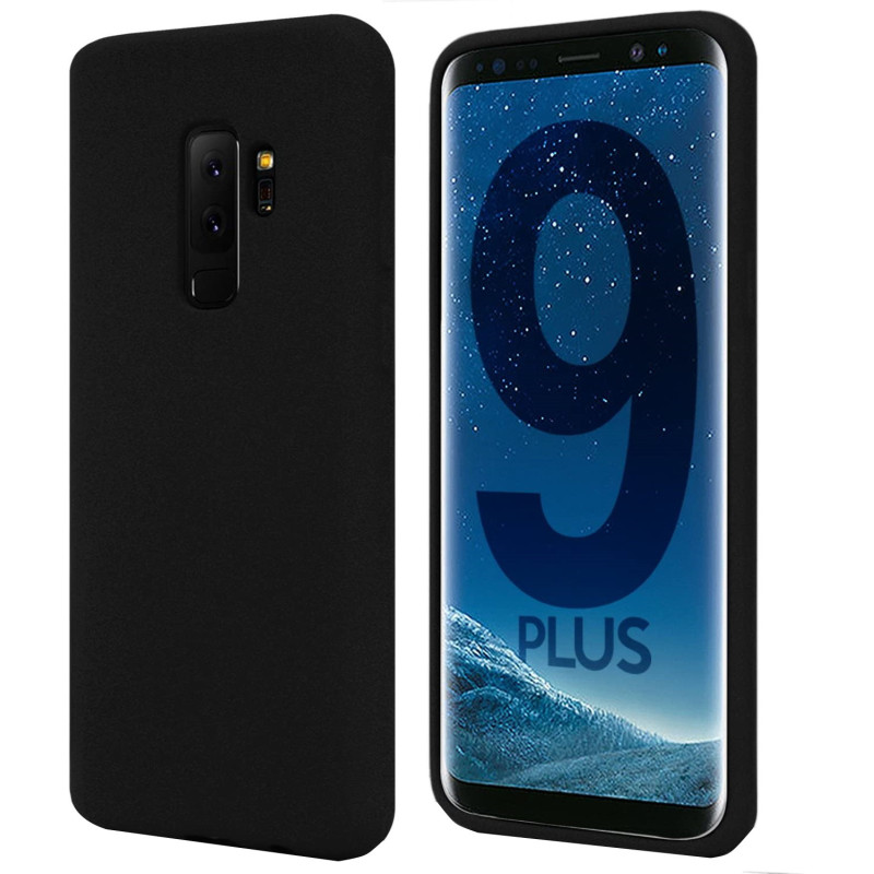 Husa Silk Touck Negru Samsung Galaxy S9+ qr