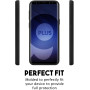 Husa protectie pentru Samsung Galaxy S9 ultra slim din silicon Negru,silk touch, interior din catifea