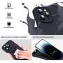 Husa de protectie din silicon pentru Apple iPhone XR, SoftTouch, interior microfibra, Negru