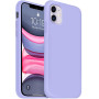 Husa pentru iPhone 11 Pro, ultra slim, silk, interior din catifea, protectie camera, protectie ecran, Mov