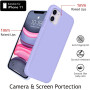 Husa pentru iPhone 11 Pro, ultra slim, silk, interior din catifea, protectie camera, protectie ecran, Mov