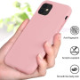 Husa pentru iPhone 11, ultra slim, silk touch Roz, interior din catifea