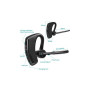 Casca profesionala wireless Smart Wireless Headset cu volum reglabil, Negru