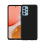 Husa protectie pentru Samsung Galaxy A72 5G ultra slim din silicon Negru,silk touch, interior din catifea