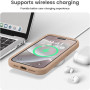 Husa de protectie din silicon pentru Apple iPhone 7, SoftTouch, interior microfibra, Bej