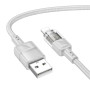 Cablu transfer date si incarcare Hoco U129 USB-A - USB-C PD18W 3A 1.2m, Gri