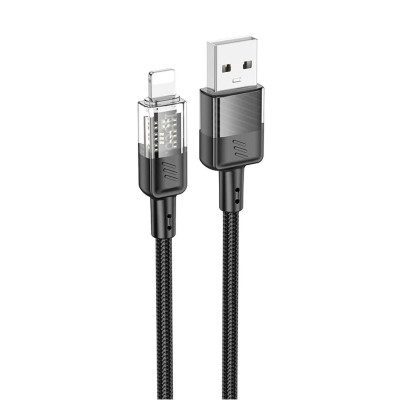 Cablu transfer date si incarcare Hoco U129 USB-A - USB-C PD18W 3A 1.2m, Negru