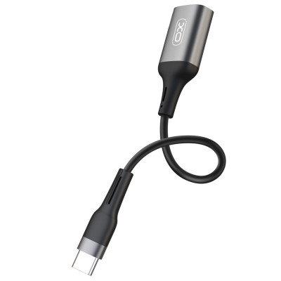 Cablu transfer date OTG XO NB201 USB-A - USB-C 15cm, Negru