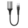 Cablu transfer date OTG XO NB201 USB-A - USB-C 15cm, Negru