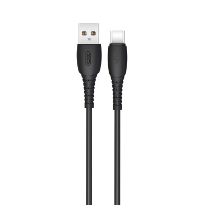 Cablu transfer date si incarcare XO NB-P163 USB-A - USB-C 2.4A 1m, Negru