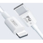 Cablu transfer date si incarcare XO NB-Q189A tip Lightning - USB-C PD20W 1m, Alb