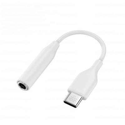 Cablu Audio C10JUW, USB-C la Jack 3.5mm (F), 12 cm, Alb