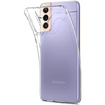 Husa de silicon transparent rezistenta la shock-uri, compatibila cu Samsung S21