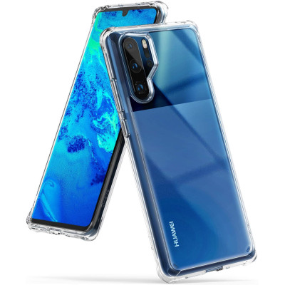 Husa de silicon transparent rezistenta la shock-uri, compatibila cu Huawei P30 Pro