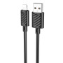 Cablu Date si Incarcare Hoco X88 USB-A la Lightning 2.4A, 1m, Negru