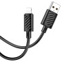 Cablu Date si Incarcare Hoco X88 USB-A la Lightning 2.4A, 1m, Negru