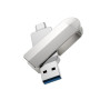 Stick Memorie USB 3.0 - Tip-C Hoco UD10 - 16GB, Argintiu