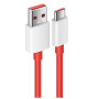 Cablu Date si Incarcare OnePlus Warp USB-A la USB-C 65W 3A, 1m, Rosu