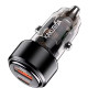 Incarcator Auto Fast Charge Kakusiga KSC-1175 60W PD USB-A + Tip-C, Negru