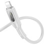 Cablu transfer date si incarcare Hoco U120 USB-C - tip Lightning PD27W 3A 1.2m, Gri