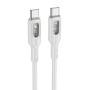 Cablu transfer date si incarcare Hoco U120 USB-C - USB-C QC3.0 60W 3A 1.2m, Gri