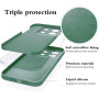 Husa de protectie din Silicon cu Microfibra la interior compatibila Redmi Note 13 5G, Verde inchis