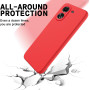 Husa de protectie din Silicon cu Microfibra la interior compatibila Redmi 13C 4G, Rosu